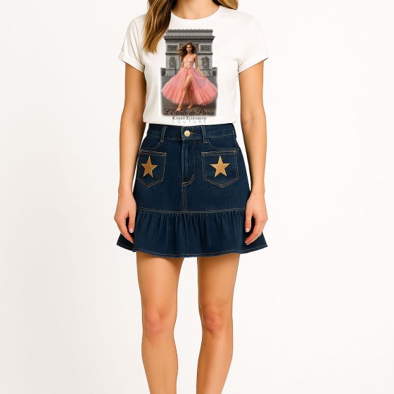 Cotton Designer Tshirt L' Ètoile de Paris Karen E. Couture